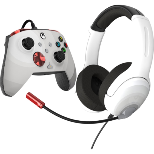 PDP Rematch Bedrade Controller + Airlite Headset Radial White