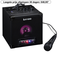 LENCO BTC-070BK Karaoke Bluetoothspeaker met Microfoon Zwart