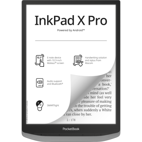 POCKETBOOK InkPad X Pro Grijs - 10.3 inch - 32 GB (ongeveer 24.000 e-books)
