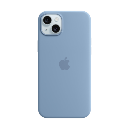 APPLE iPhone 15 Plus Siliconenhoesje met MagSafe - Winterblauw