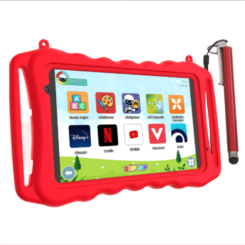 DEPLAY Kids Tablet SMART - 8 inch - 64 GB - Rood - Wifi
