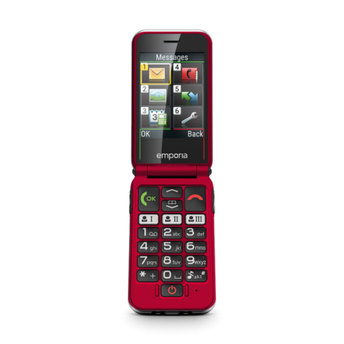 EMPORIA Joy 4G Senior Feature Phone - Rood