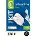 CELLULARLINE Kit 20 W PD USB-C-naar-Lightning Thuislader