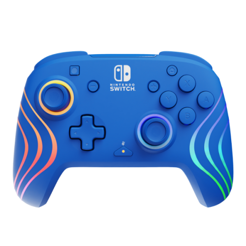 PDP Afterglow WAVE Bedrade Controller - Nintendo Switch/OLED - Blauw