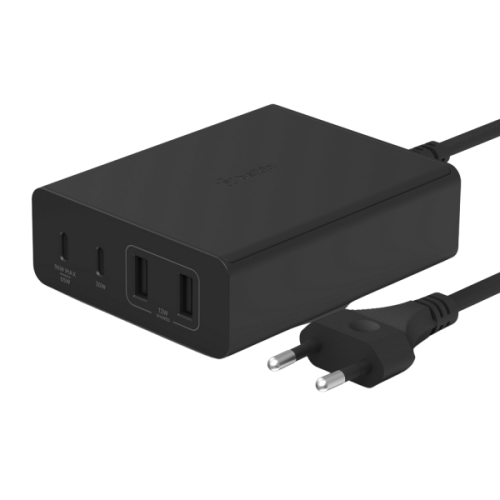 BELKIN 108W 4-Ports USB GaN Desktop Charger (Dual C and Dual A) and 2M Cord