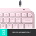 LOGITECH MX Keys Mini voor Mac Toetsenbord Roze