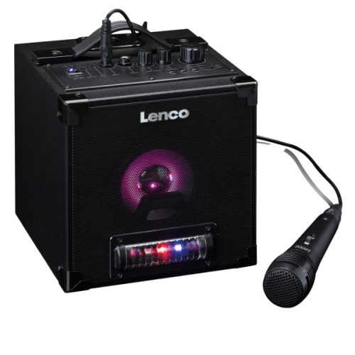 LENCO BTC-070BK Karaoke Bluetoothspeaker met Microfoon Zwart