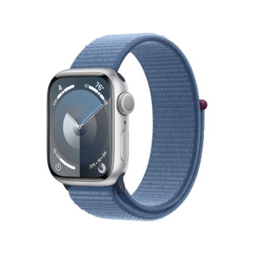 APPLE Watch Series 9 GPS 45 mm Zilver Aluminium Case/Winterblauw Sport Loop