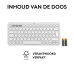 LOGITECH Pebble Keys 2 K380s Bluetooth-toetsenbord voor meerdere apparaten - Wit