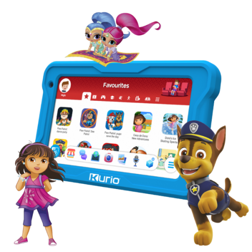 KURIO Tab Premium Nickelodeon - 7 inch - 32 GB - Blauw - Kindertablet