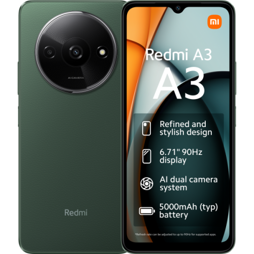 XIAOMI Redmi A3 - 64 GB Groen