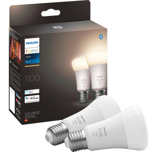 PHILIPS HUE Standaardlamp E27 1100lm W 2-pack