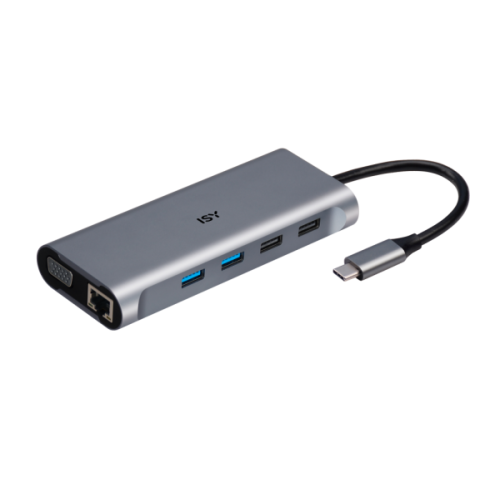 ISY IAD-1026 USB-C 7-in-1 Multiport Adapter (PD)