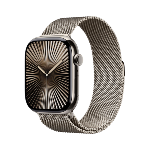 APPLE Watch Series 10 GPS + Cellular 46mm Natural Milanese Loop S/M Smartwatch Natural