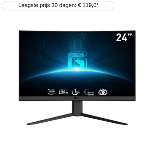 MSI G24C4 E2 - 23.6 inch - 1920 x 1080 (Full HD) - 1 ms - 180 Hz