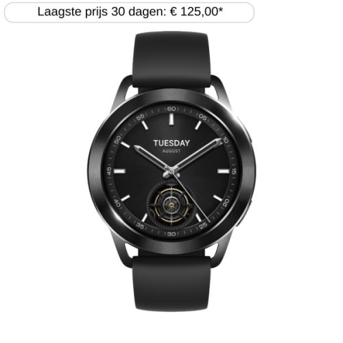 XIAOMI Watch S3 Smartwatch Zwart