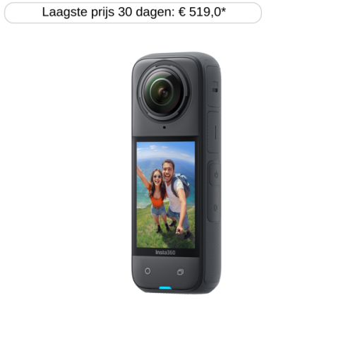 INSTA360 X4 360°-camera Zwart