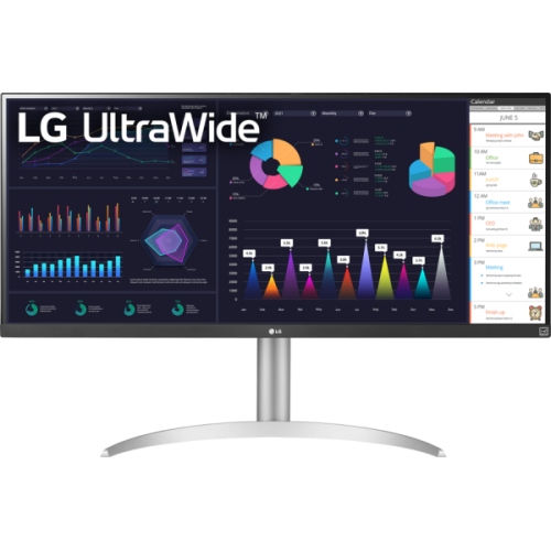 LG 34WQ650-W - 34 inch - 2560 x 1080 (UW Full HD) - IPS-paneel - in hoogte verstelbaar