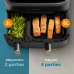 PHILIPS 3000 Series Dual Basket Airfryer Zwart