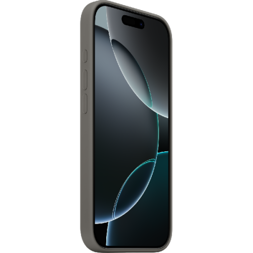 APPLE Silicone MagSafe Cover voor Apple iPhone 16 Pro Stone Gray