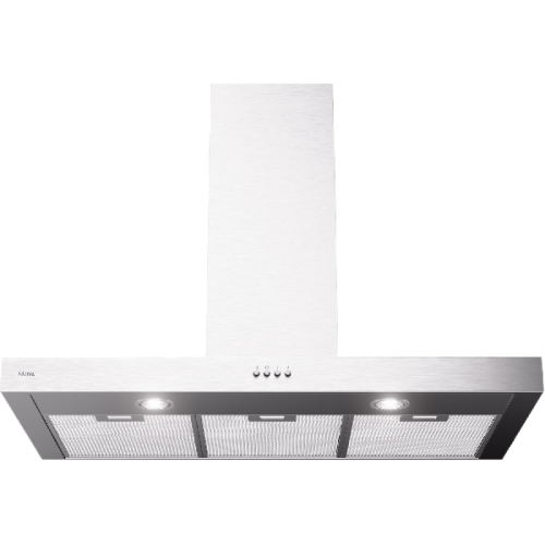 ETNA AB290RVS - Afzuigkap (Muur bevestigde kap) - breedte 89.8 cm - 620 m³/h - 69 dB(A)