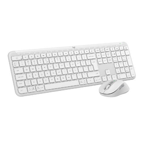 LOGITECH MK950 Signature Slim  Draadloos Toetsenbord-en-muis-set Wit