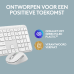 LOGITECH MK950 Signature Slim  Draadloos Toetsenbord-en-muis-set Wit