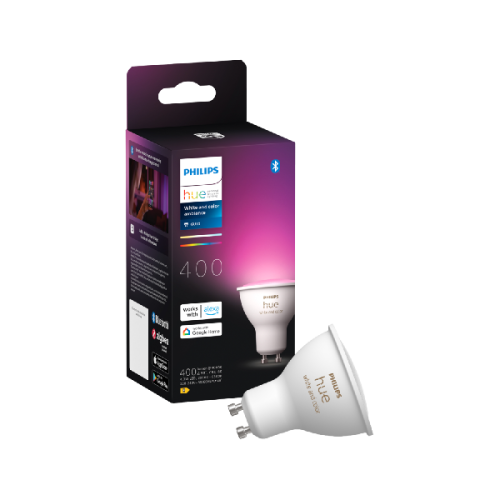 PHILIPS HUE Spot - White and Color Ambiance - GU10 (1 pack) - Slimme ledlamp Wit