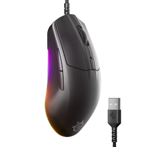 STEELSERIES Rival 3 Gen 2 Gamingmuis Zwart