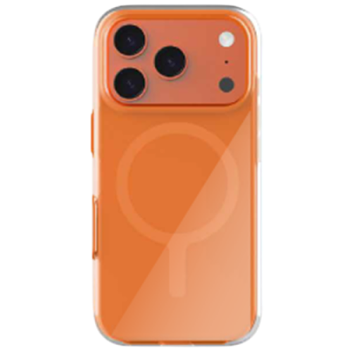 UNIQ iPhone 17 Pro Case Clario MagSafe Orange Telefoonhoesje voor Apple iPhone 17 Pro Oranje