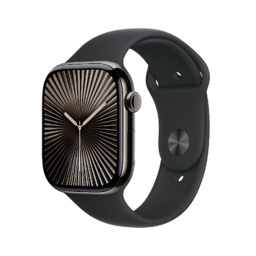 APPLE Watch Series 10 GPS + Cellular 46mm Black Sport Band S/M Smartwatch Slate