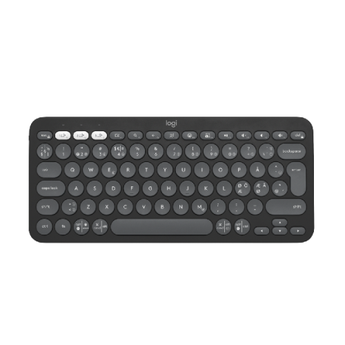 LOGITECH Pebble Keys 2 K380s Bluetooth-toetsenbord voor meerdere apparaten - Graphite