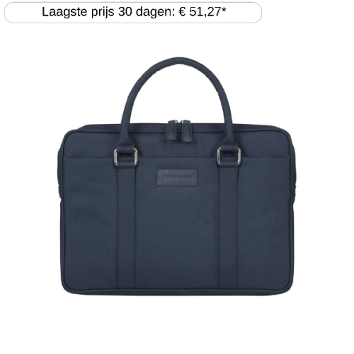 DBRAMANTE1928 Stelvio 14 Slim Laptop Bag Blue