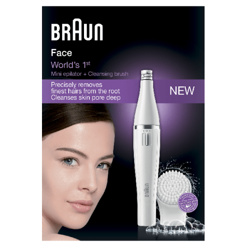 BRAUN Silk-épil SE810 Face Gezichtsepilator + Reinigingsborstel