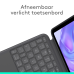 LOGITECH Combo Touch iPad Pro 11" (M4 en M5)(2024 en 2025) Keyboard Case – comfortabel typen, meerdere gebruiksmodi - Grijs, UK indeling Beschermhoes + Toetsenbord