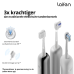 LAIFEN Wave Aluminium - 3 opzetborstels - Elektrische tandenborstel Zilver