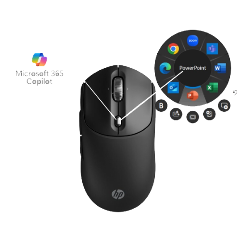 HP 700 Oplaadbare Draadloze Muis Zwart