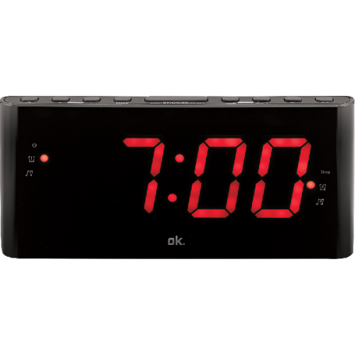 OK. OCR 140 Wekkerradio Zwart