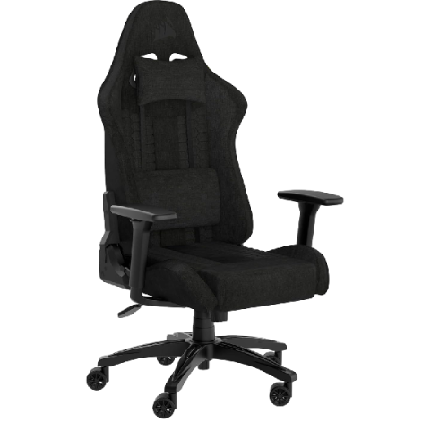 CORSAIR TC100 Gamestoel – Comfortabel en zacht textiel - Zwart