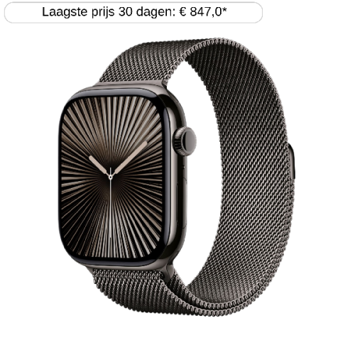 APPLE Watch Series 10 GPS + Cellular 46mm Slate Milanese Loop M/L Smartwatch Slate