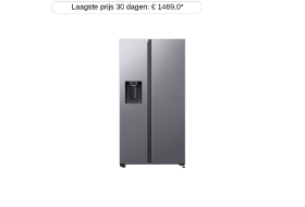 SAMSUNG  RS65DG5403S9EF -  Amerikaanse koelkast - breedte 91.2 cm - hoogte 178 cm - inhoud 635 l - NoFrost