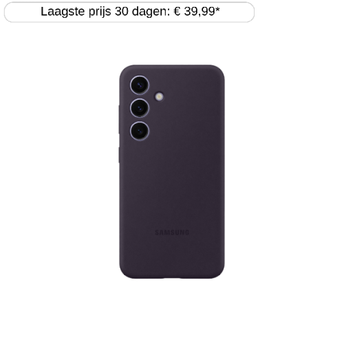 SAMSUNG Galaxy S24 Siliconen Case Donkerpaars