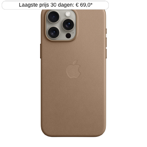 APPLE iPhone 15 Pro Max FineWoven hoesje met MagSafe - Taupe