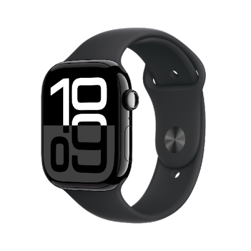 APPLE Watch Series 10 GPS 46mm Black Sport Band S/M Smartwatch Jet Black