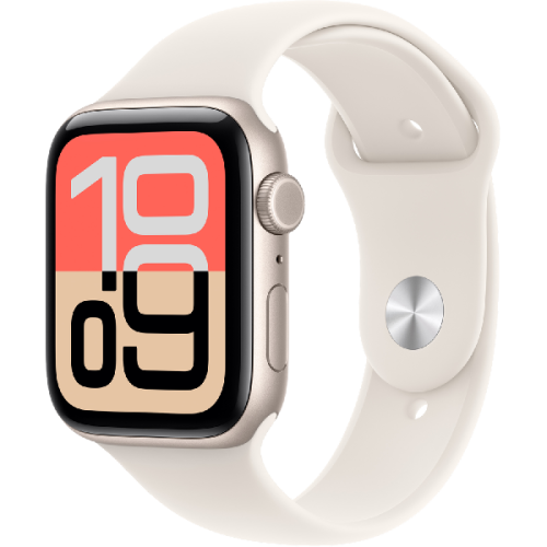 APPLE Watch SE 3 GPS + Cellular - 44mm Starlight Aluminium Case - Starlight Sport Band - M/L Smartwatch Starlight