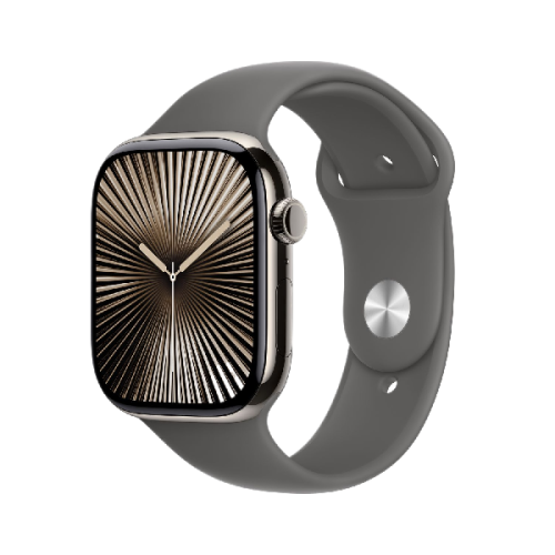 APPLE Watch Series 10 GPS + Cellular 46mm Stone Grey Sport Band M/L Smartwatch Natural