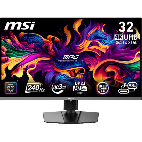 MSI MPG 322URX QD-OLED - 31.5 inch - 3840 x 2160 (Ultra HD 4K) - 0.03 ms - 240 Hz