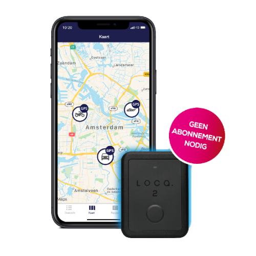 LOCA 4G Future proof 2 GPS Tracker Zonder abonnement - 3 jaar batterijduur Zwart