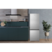 ETNA  KCV343RVS -  Koel-vriescombinatie - breedte 49.5 cm - hoogte 143 cm - inhoud 175 l