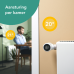 TADO Slimme Thermostaat X (Bedraad) met 2 Radiatorknoppen X en Bridge X - Starterkit Slimme thermostaat Zwart